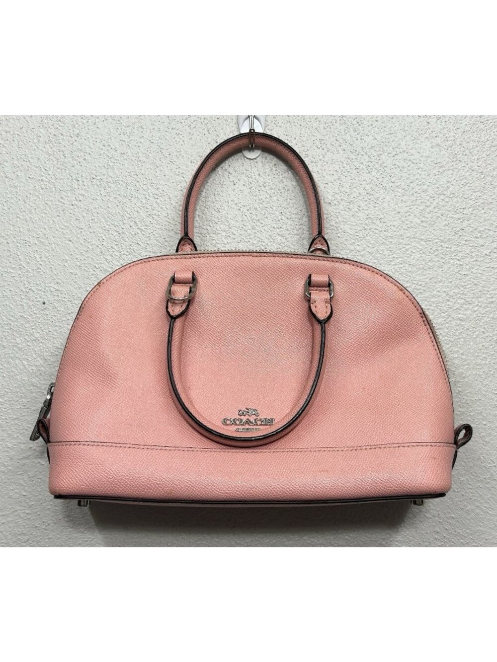 Coach Sierra Mini Satchel Blush Pink Hand Bag Purse F57555 With Crossbody Strap